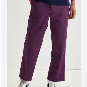 DICKIES UO Exclusive Cutoff 874 Cotton Work Pants in Purple Men's Size 34